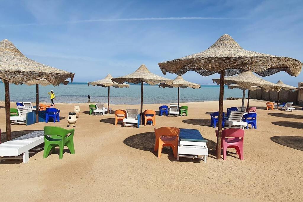 Casablanca Beach Direct Sea View Tow Bedroom Apartment 후르가다 외부 사진