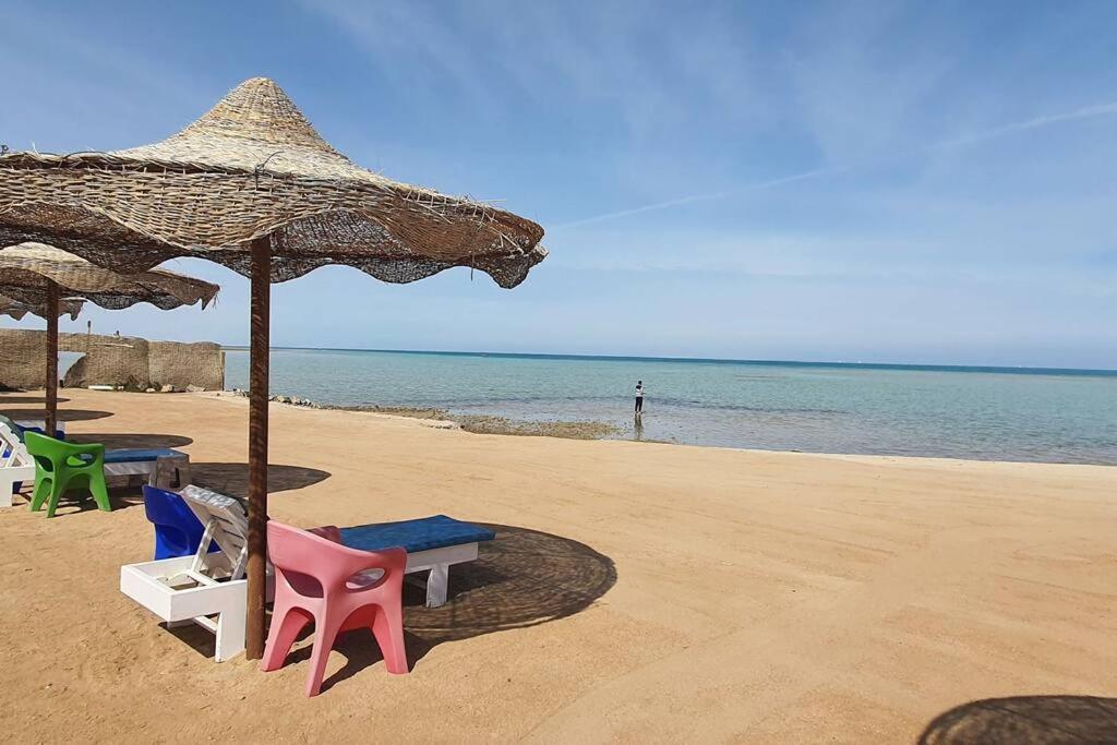 Casablanca Beach Direct Sea View Tow Bedroom Apartment 후르가다 외부 사진