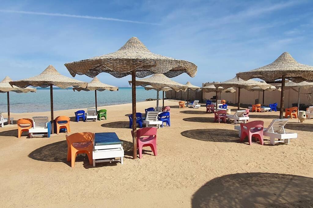 Casablanca Beach Direct Sea View Tow Bedroom Apartment 후르가다 외부 사진
