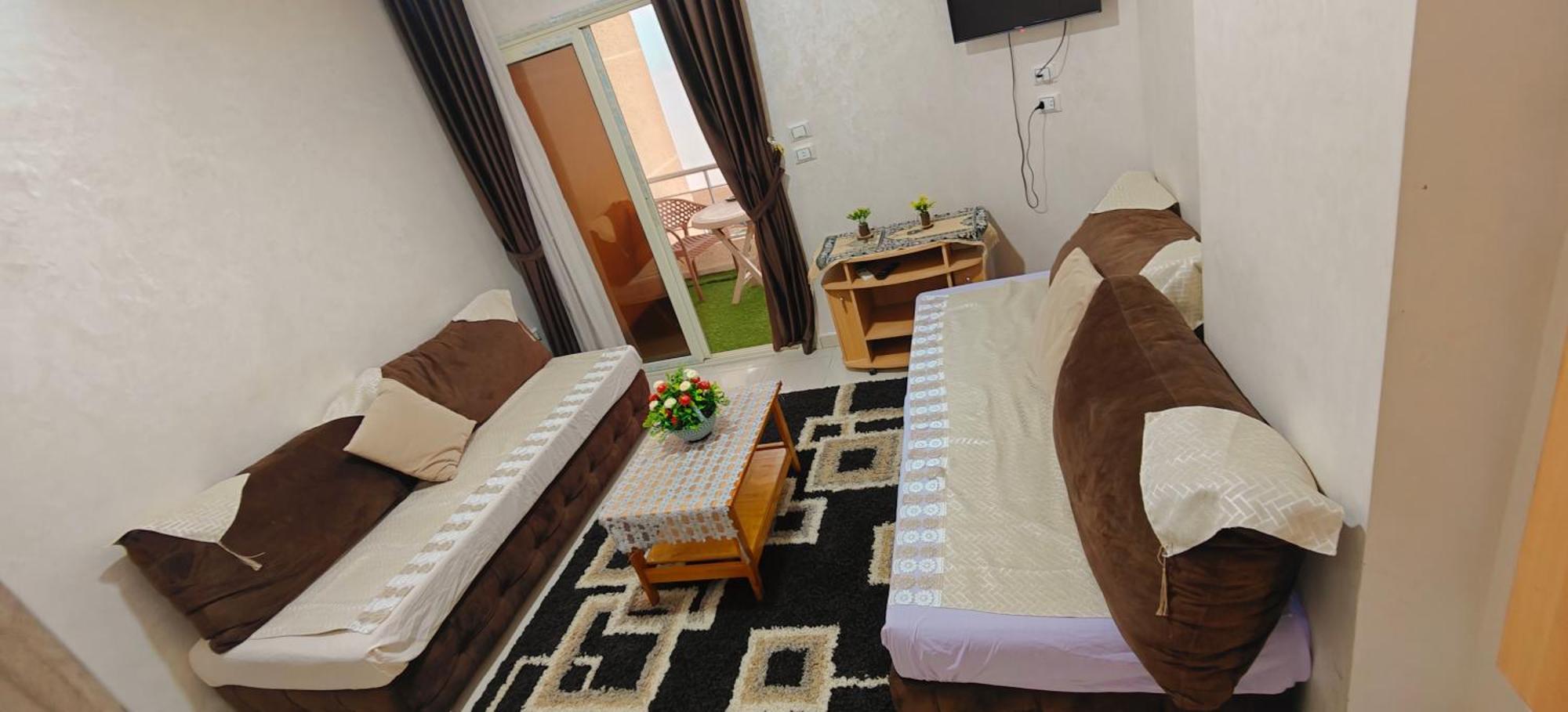 Casablanca Beach Direct Sea View Tow Bedroom Apartment 후르가다 외부 사진