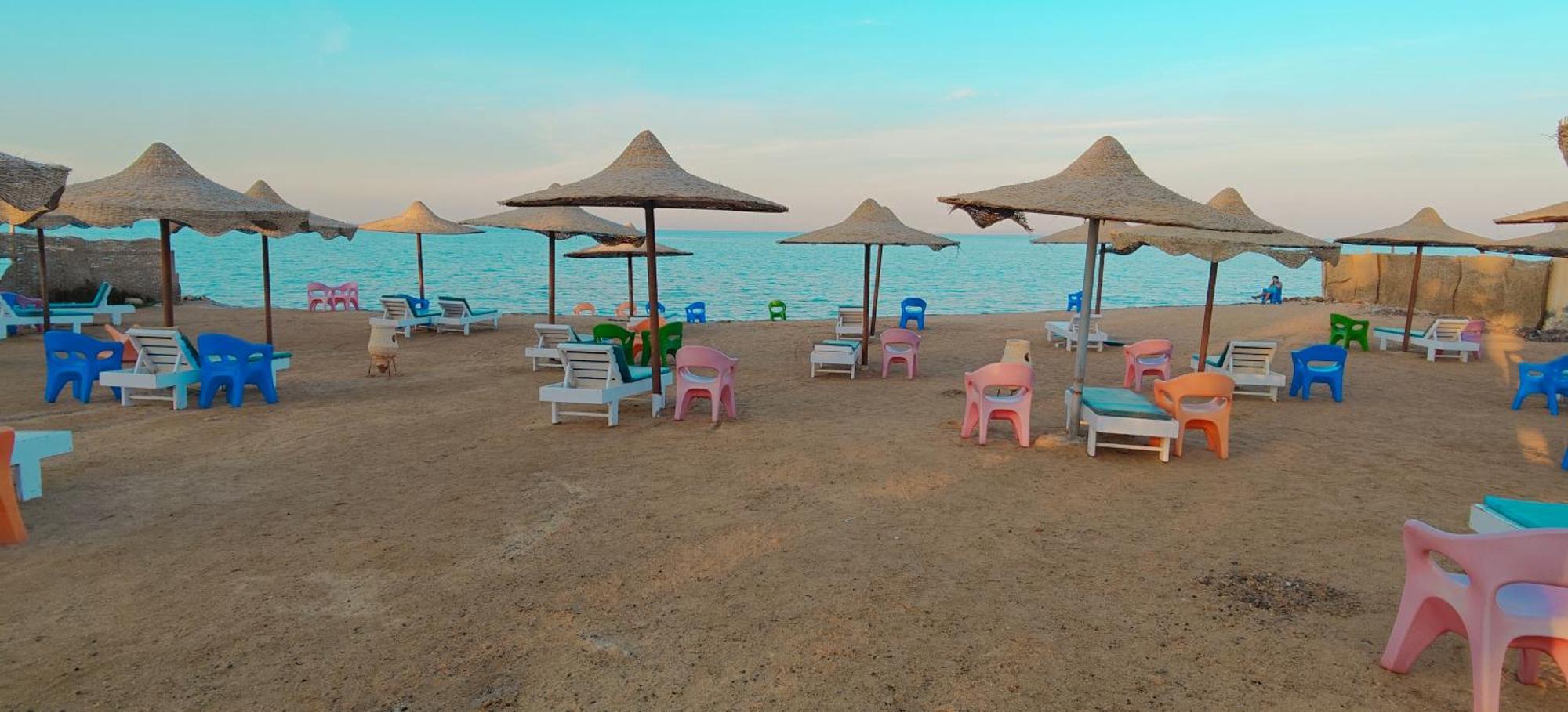 Casablanca Beach Direct Sea View Tow Bedroom Apartment 후르가다 객실 사진