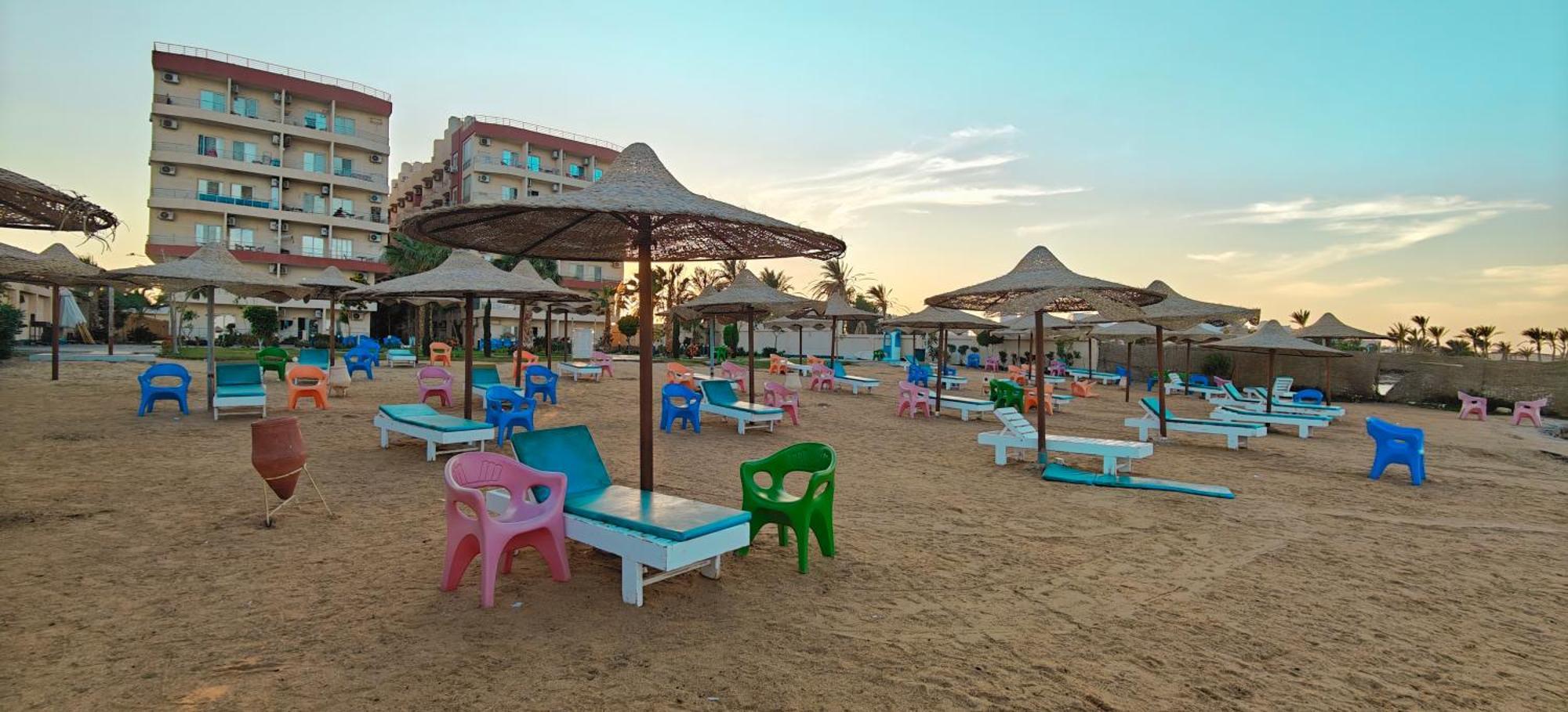 Casablanca Beach Direct Sea View Tow Bedroom Apartment 후르가다 객실 사진
