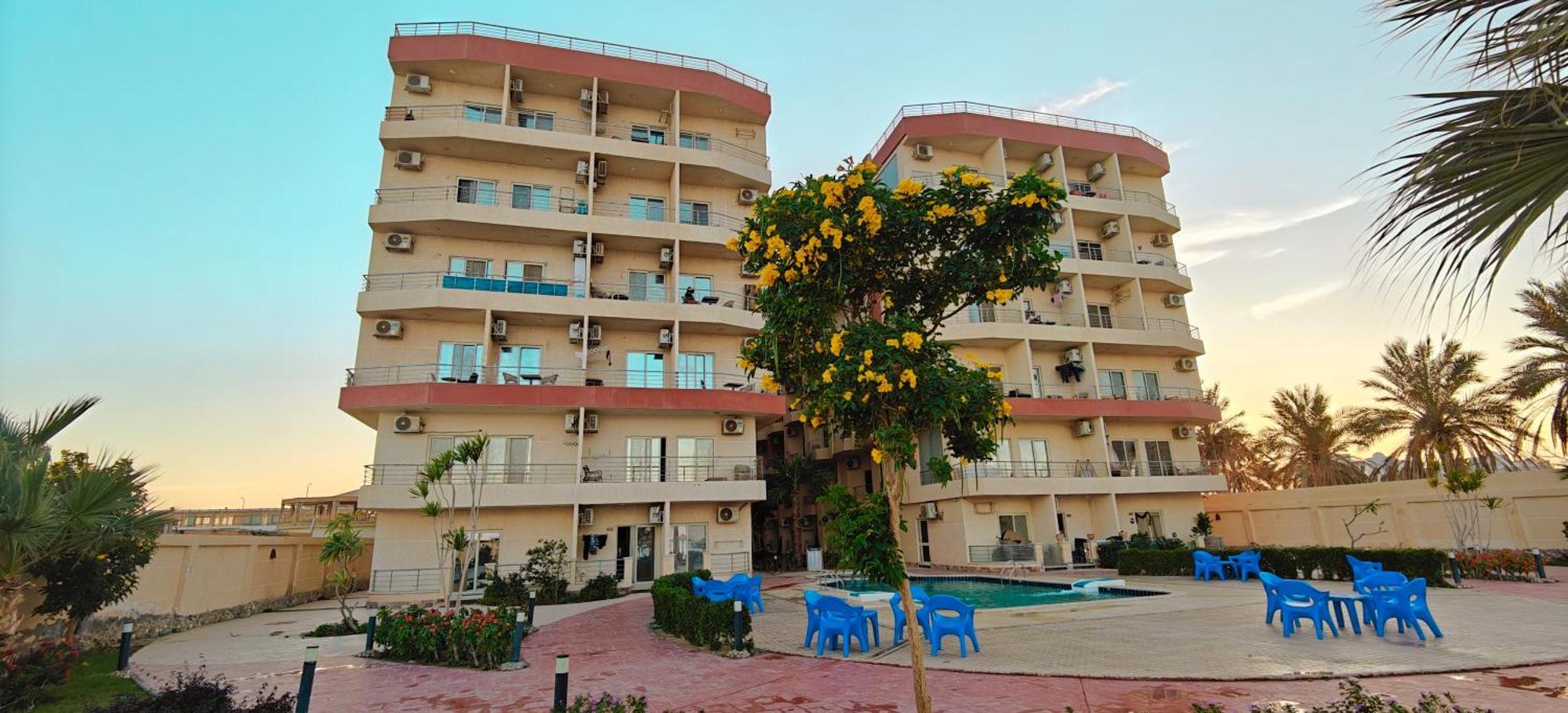 Casablanca Beach Direct Sea View Tow Bedroom Apartment 후르가다 객실 사진