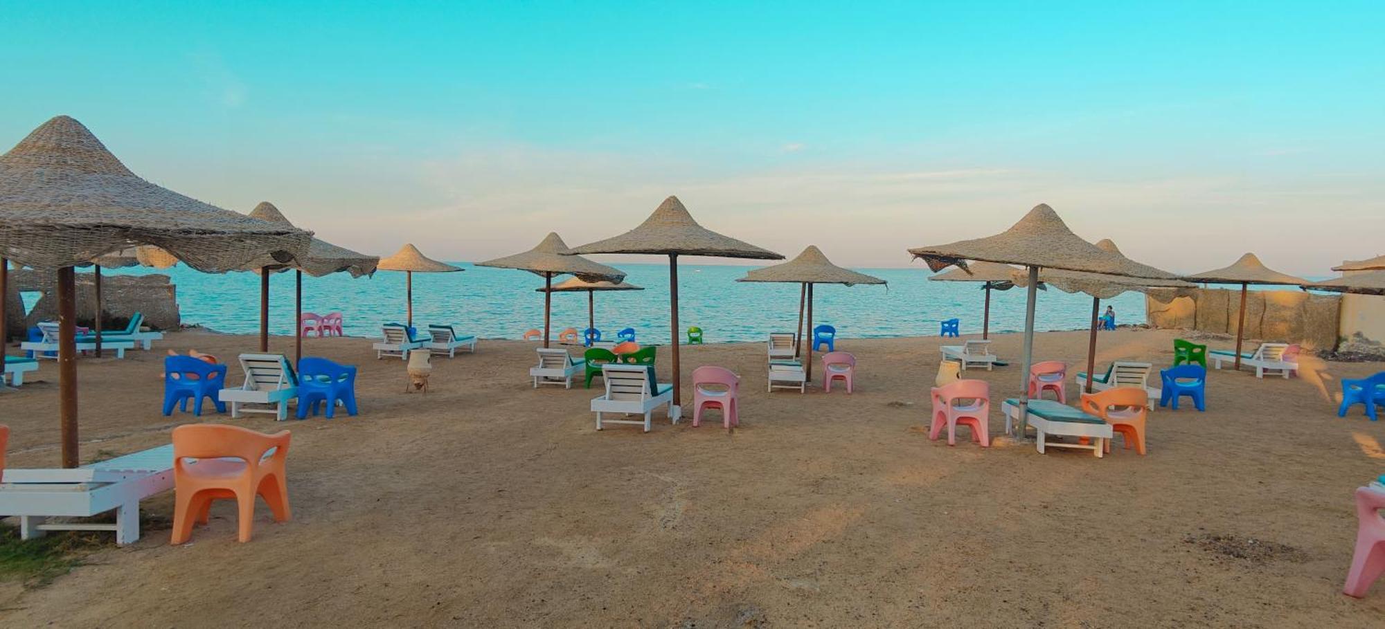 Casablanca Beach Direct Sea View Tow Bedroom Apartment 후르가다 객실 사진