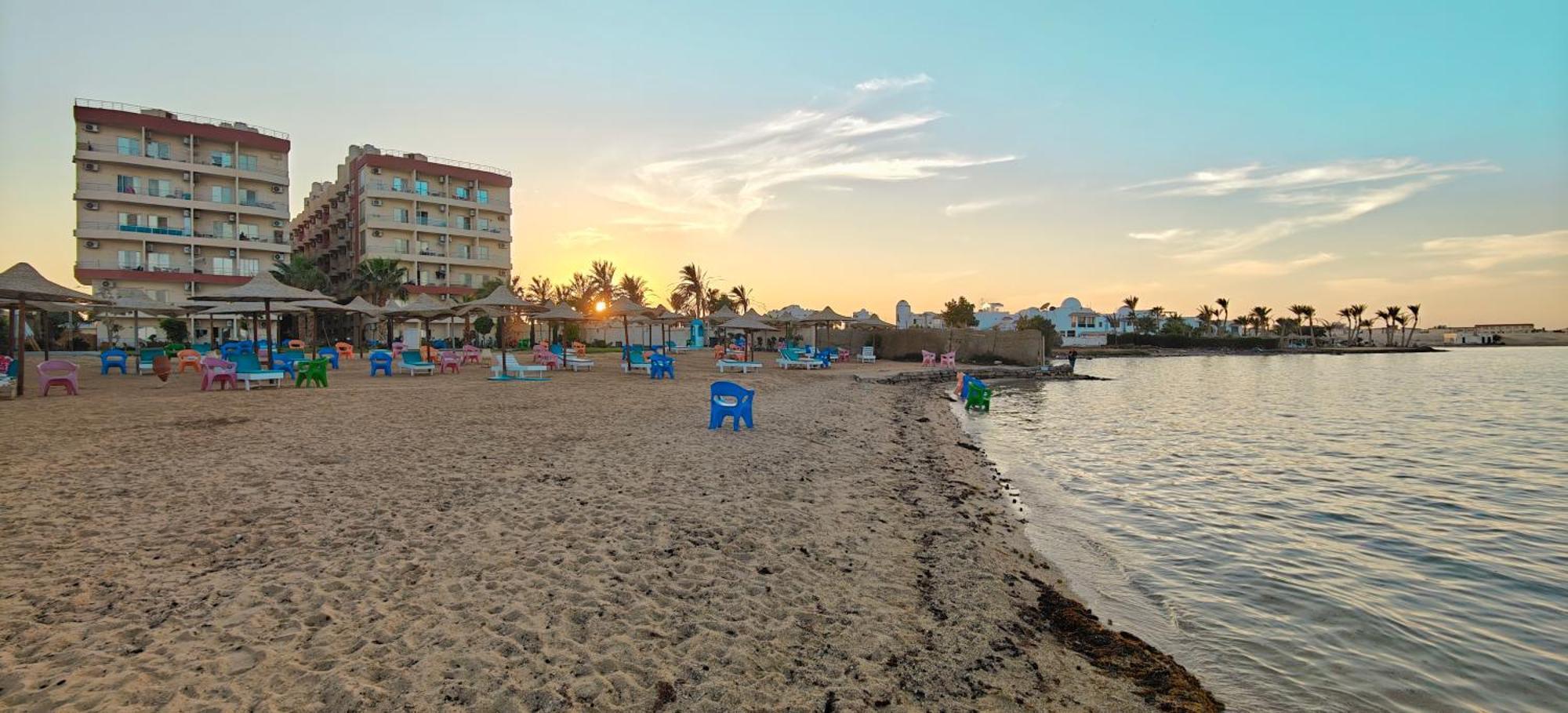 Casablanca Beach Direct Sea View Tow Bedroom Apartment 후르가다 객실 사진